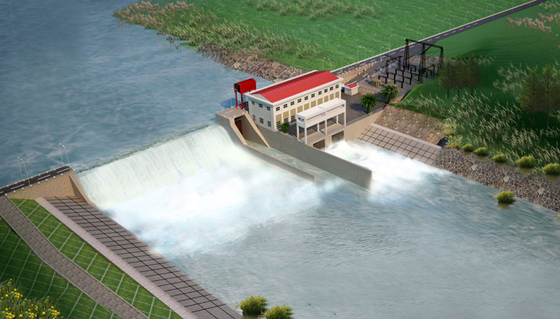 On going project work hoa thuan hydropower project