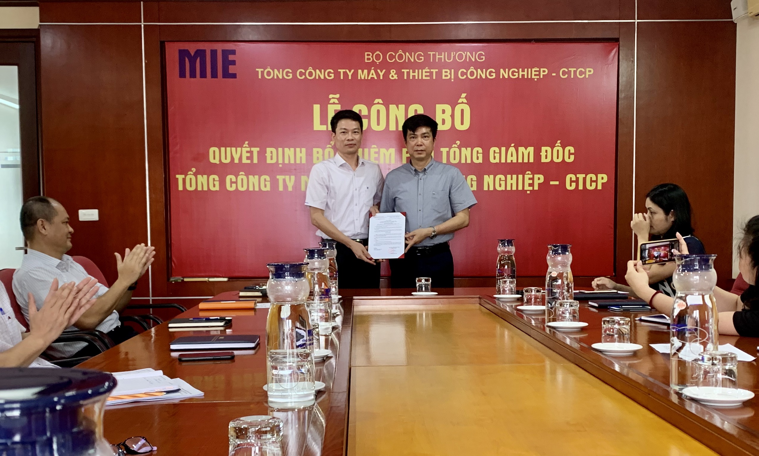Lễ công bố quyết định bổ nhiệm Phó Tổng giám đốc Tổng công ty Máy và Thiết  bị công nghiệp - CTCP