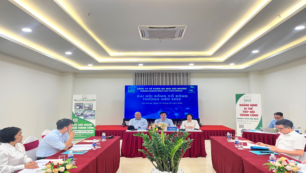 Công ty Cổ phần Đá mài Hải Dương tổ chức thành công đại hội đồng cổ đông thường niên năm 2025